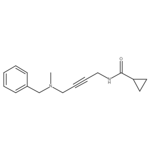 N-[4-[benzyl(methyl)amino]but-2-ynyl]cyclopropanecarboxamide结构式