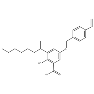 5-[(4-Ethenylphenyl)methoxy]-2-hydroxy-3-octan-2-ylbenzoic acid Structure