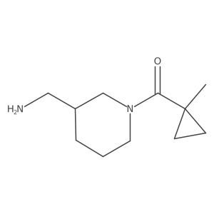 [3-(Aminomethyl)piperidin-1-yl]-(1-methylcyclopropyl)methanone Structure
