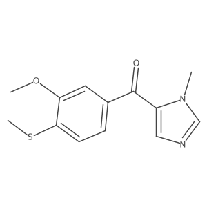 (3-Methoxy-4-methylsulfanylphenyl)-(3-methylimidazol-4-yl)methanone Structure