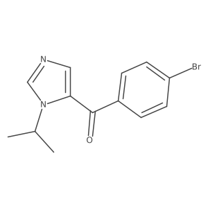 (4-Bromophenyl)-(3-propan-2-ylimidazol-4-yl)methanone结构式