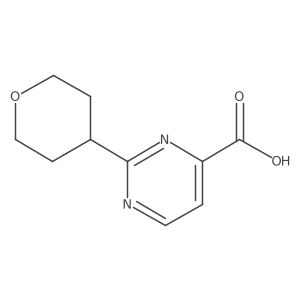 2-(Oxan-4-yl)pyrimidine-4-carboxylic acid Structure