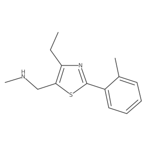 1-(4-ethyl-2-(o-tolyl)thiazol-5-yl)-N-methylmethanamine Structure