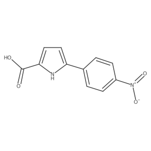 5-(4-nitrophenyl)-1H-pyrrole-2-carboxylic Acid结构式