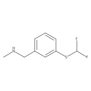 1-(3-((Difluoromethyl)thio)phenyl)-N-methylmethanamine Structure