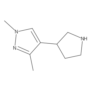 1,3-dimethyl-4-(pyrrolidin-3-yl)-1H-pyrazole Structure
