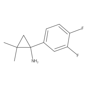 1-(3,4-Difluorophenyl)-2,2-dimethylcyclopropan-1-amine Structure