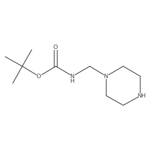 tert-Butyl (piperazin-1-ylmethyl)carbamate结构式