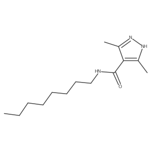1H-Pyrazole-4-carboxamide, 3,5-dimethyl-N-octyl- Structure