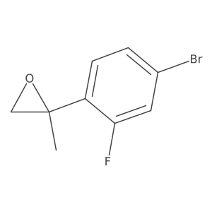 2-(4-Bromo-2-fluorophenyl)-2-methyloxirane Structure