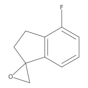 4-Fluoro-2,3-dihydrospiro[indene-1,2'-oxirane] Structure