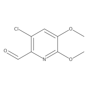 3-Chloro-5,6-dimethoxy-2-pyridinecarboxaldehyde结构式