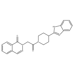 2-{2-[4-(1H-benzimidazol-2-yl)piperidin-1-yl]-2-oxoethyl}phthalazin-1(2H)-one Structure