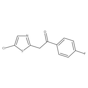 2-(5-Chloro-2-thiazolyl)-1-(4-fluorophenyl)ethanone Structure