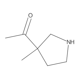 1-(3-Methylpyrrolidin-3-yl)ethan-1-one结构式