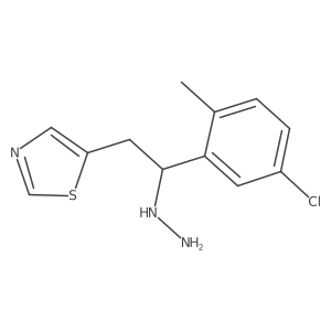 Thiazole, 5-[2-(5-chloro-2-methylphenyl)-2-hydrazinylethyl]-结构式