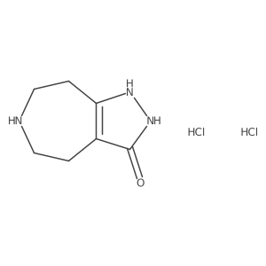 1,4,5,6,7,8-Hexahydropyrazolo[3,4-d]azepin-3-ol dihydrochloride Structure