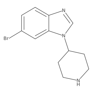 6-Bromo-1-(4-piperidinyl)-1H-benzimidazole结构式