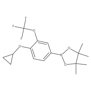 2-(4-Cyclopropoxy-3-(trifluoromethoxy)phenyl)-4,4,5,5-tetramethyl-1,3,2-dioxaborolane Structure