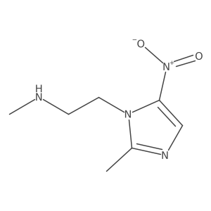 methyl[2-(2-methyl-5-nitro-1H-imidazol-1-yl)ethyl]amine Structure