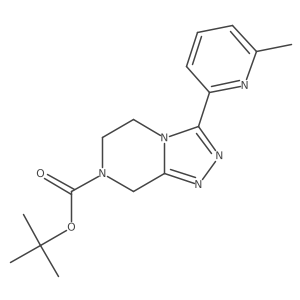 3-(6-Methyl-pyridin-2-yl)-5,6-dihydro-8H-[1,2,4]triaZolo[4,3-a]pyraZine-7-carboxylic acid tert-butyl ester结构式