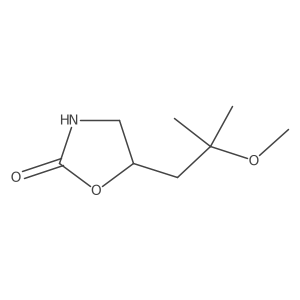 5-(2-Methoxy-2-methylpropyl)-1,3-oxazolidin-2-one Structure