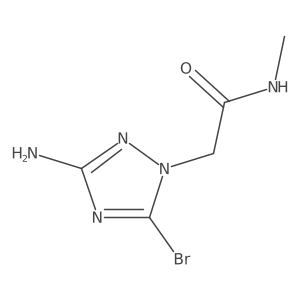 2-(3-Amino-5-bromo-1H-1,2,4-triazol-1-yl)-N-methylacetamide Structure