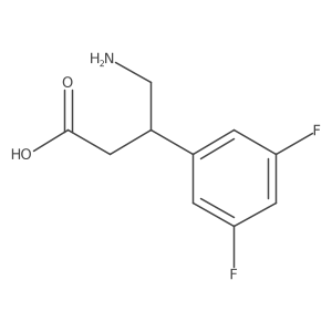 4-Amino-3-(3,5-difluorophenyl)butanoic acid Structure