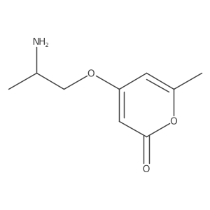 4-(2-Aminopropoxy)-6-methyl-2H-pyran-2-one结构式