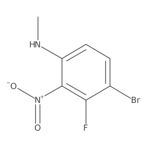 4-Bromo-3-fluoro-N-methyl-2-nitroaniline Structure