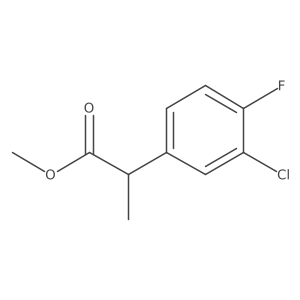 Methyl 2-(3-chloro-4-fluorophenyl)propanoate Structure
