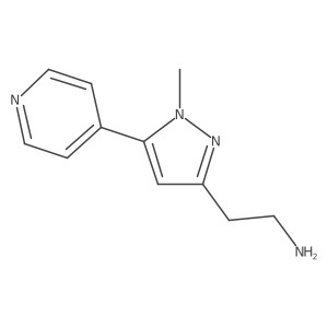 2-(1-Methyl-5-(pyridin-4-yl)-1H-pyrazol-3-yl)ethan-1-amine Structure