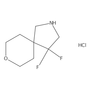 4,4-Difluoro-8-oxa-2-azaspiro[4.5]decane hydrochloride Structure