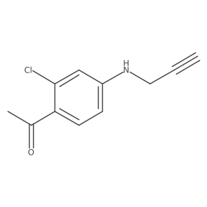 1-{2-Chloro-4-[(prop-2-yn-1-yl)amino]phenyl}ethan-1-one结构式