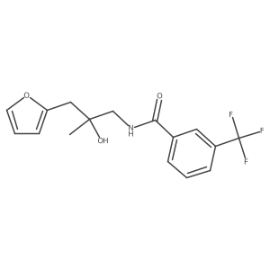 N-(3-(furan-2-yl)-2-hydroxy-2-methylpropyl)-3-(trifluoromethyl)benzamide Structure