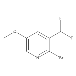 2-Bromo-3-(difluoromethyl)-5-methoxypyridine Structure
