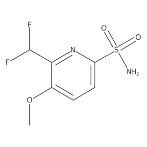 2-(Difluoromethyl)-3-methoxypyridine-6-sulfonamide结构式
