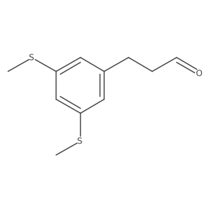 (3,5-Bis(methylthio)phenyl)propanal结构式