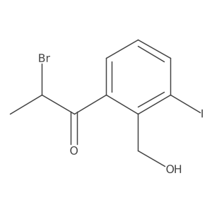 2-(2-Bromopropanoyl)-6-iodobenzylalcohol结构式