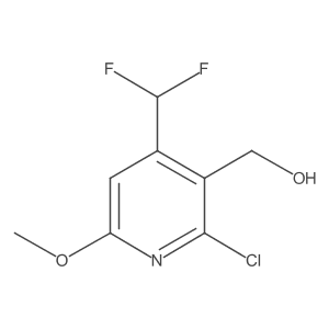 (2-Chloro-4-(difluoromethyl)-6-methoxypyridin-3-yl)methanol Structure