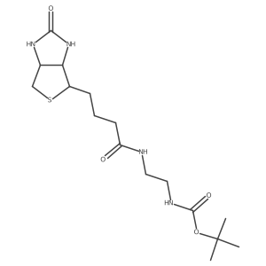 tert-Butyl N-[2-(4-{2-oxo-hexahydrothieno[3,4-d]imidazolidin-4-yl}butanamido)ethyl]carbamate Structure