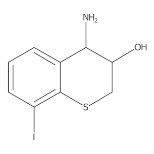 4-Amino-8-iodothiochroman-3-ol结构式