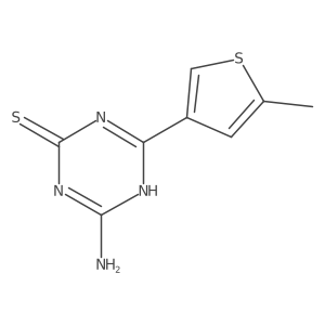 4-Amino-6-(5-methylthiophen-3-yl)-1,3,5-triazine-2-thiol Structure