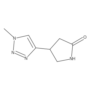 4-(1-methyl-1H-1,2,3-triazol-4-yl)pyrrolidin-2-one Structure
