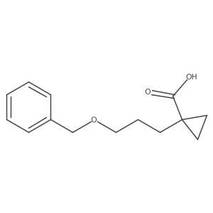 1-[3-(Benzyloxy)propyl]cyclopropane-1-carboxylic acid结构式