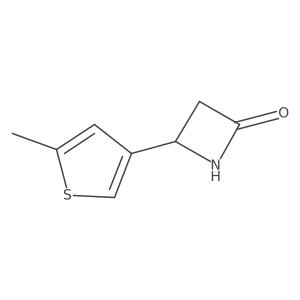 4-(5-Methylthiophen-3-yl)azetidin-2-one结构式