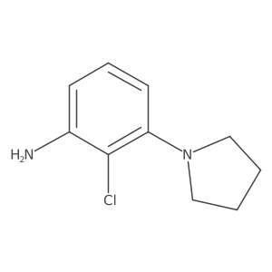 2-chloro-3-(1-pyrrolidinyl)Benzenamine Structure