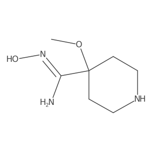 N'-Hydroxy-4-methoxypiperidine-4-carboximidamide结构式
