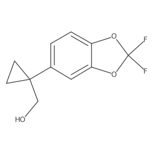 (1-(2,2-Difluorobenzo[d][1,3]dioxol-5-yl)cyclopropyl)methanol Structure