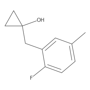 1-[(2-Fluoro-5-methylphenyl)methyl]cyclopropan-1-ol结构式
